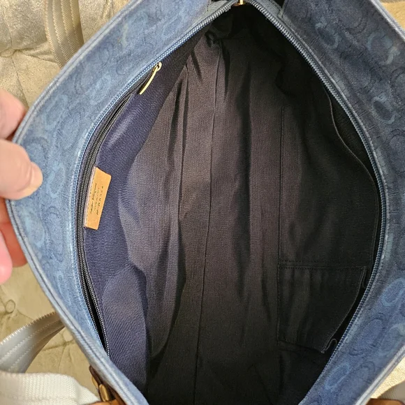 Authentic Salvatore Ferragamo denim tote bag - Picture 10 of 12